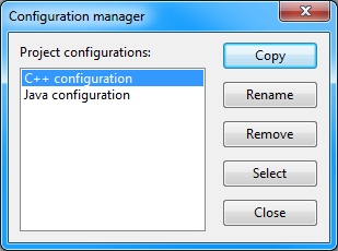 Configuration manager